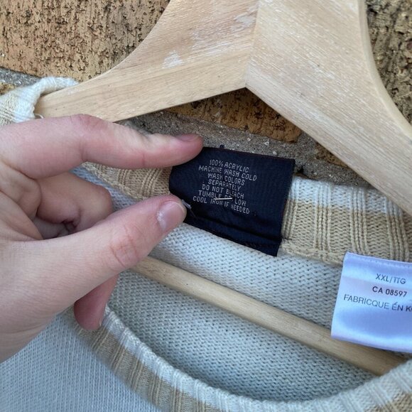 Vintage 90s Y2K South Pole Jeans Sweater Knitwear Long Sleeve XXL Embroidered - Picture 5 of 9